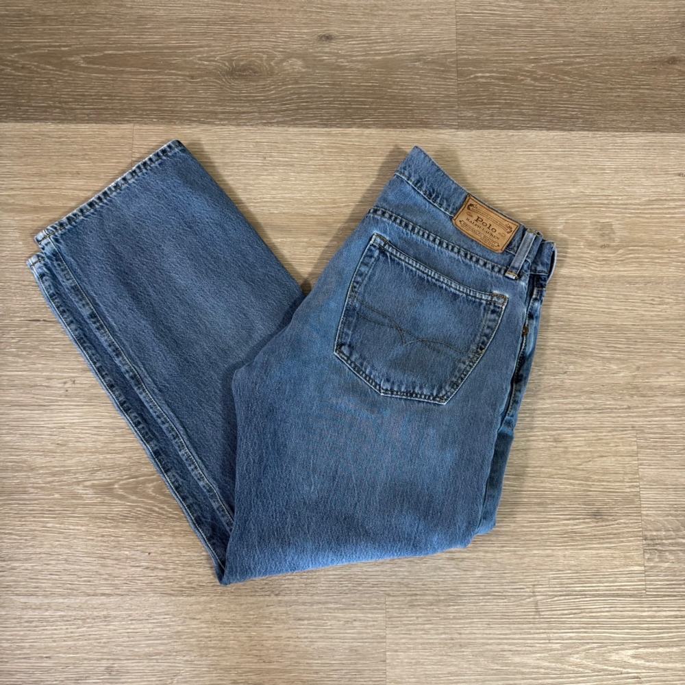 Polo Ralph Lauren Jeans Mens 31x30 Blue Classic Fit Denim Button Fly 610